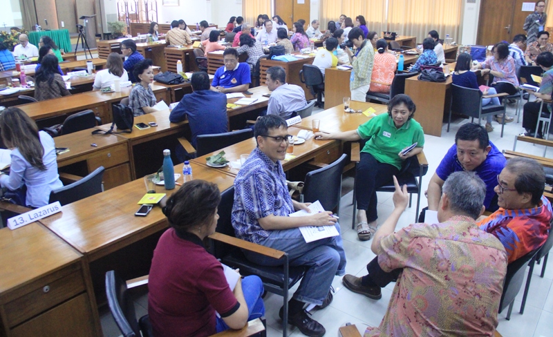 Para peserta Kursus Animasi Misioner berbagi pengalaman. HIDUP/Yanuari Marwanto