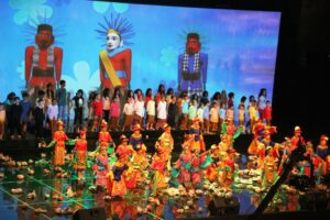 Suasana Jakarta dalam pentas â€œSapta Kirana Bagi Nusantaraâ€ (HIDUP/Antonius E Sugiyanto)