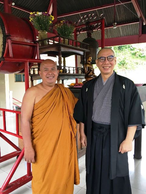 Bante Arya dan Romo Simon Lili Tjahyadi (Dok. Pribadi)