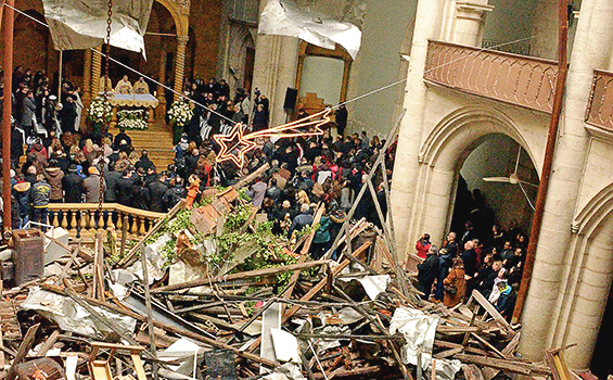 Misa Natal di Katedral St Elias di Aleppo, Suriah.[i0.wp.com]