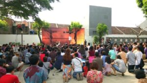 Tablo Sengsara Yesus di Paroki Pulo Gebang